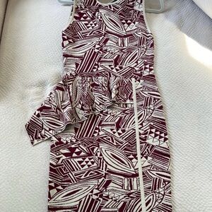 Geometric Pattern Sleeveless Dress